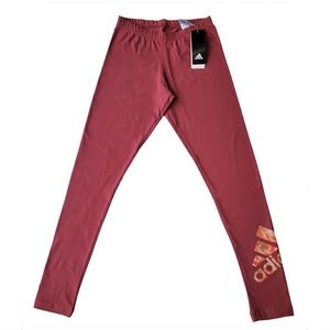 Adidas Women’s Originals x ZOE SALDANA Leggings Size XS Color Legacy Red #GG3408